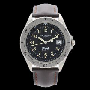 Vintage 40mm Hamilton 9745B Khaki Men's Quartz Wristwatch ETA 955122 USA Steel